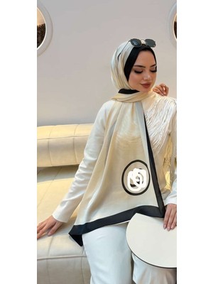 Buscarfs Krem Ipek Şal