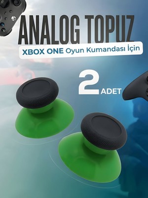 Xbox One Series S x Uyumlu Analog Topuz 2 Adet Başlık Kol Yedek Parça Yeşil