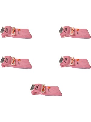 Omeyva Plastik Çatal Pembe Renkli Lüx Parti Piknik Davet Doğum Günü Çatalı - 18 Cm. - 25 Adetlik 5 Paket