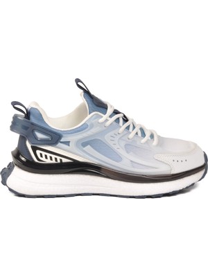 Pierre Cardin Beyaz-Mavi Memory Foarm Unisex Spor Ayakkabı PCI-10106 Z