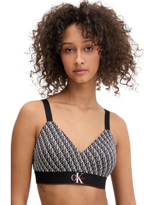 Calvin Klein Kadın Siyah Hafif Destekli Bralet Sütyen LV00QF8877
