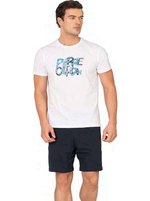 Pierre Cardin 6136 Erkek Şort Pijama Takımı