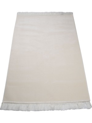 Hayrat Neşriyat Kadife Velur Seccade Düz Renk (70X110 Cm. Krem)