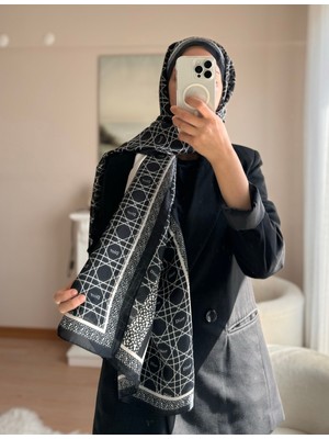 Buscarfs Siyah Ithal Vual Şal
