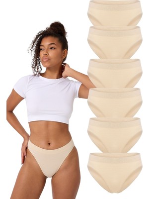 Forever More 6'lı Dikişsiz Basic Kadın Slip Külot