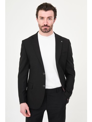 MCR Düz Slim Fit Mono Yaka Erkek Ceket