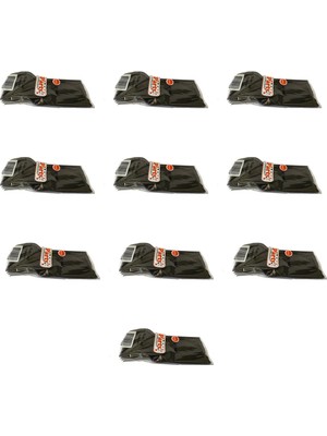 Omeyva Plastik Çatal Siyah Renkli Parti Piknik Davet Doğum Günü Çatalı - 18 Cm. - 25 Adetlik 10 Paket