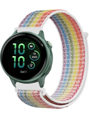 Tagomoon Garmin Vivoactive 6 ile Uyumlu Kordon Cırt Cırtlı Spor Kumaş Kayış