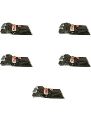 Omeyva Plastik Çatal Siyah Renkli Parti Piknik Davet Doğum Günü Çatalı - 18 Cm. - 25 Adetlik 5 Paket