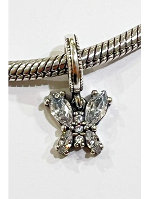 Fubena Yerli Üretim Renkli Kelebek Sallantılı Charm