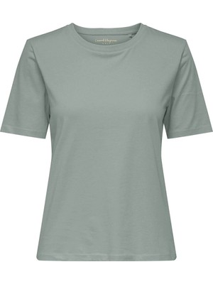 Only Onlhappy S/s O-Neck Tee Jrs Kadın Tişört YEŞIL(15371896)