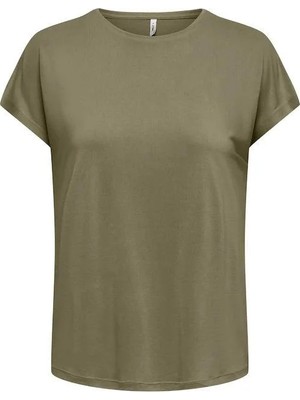 Only Onlhannah S/s Batsleeve Top Jrs Kadın T-Shirt Haki (15371576)