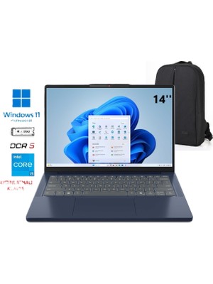 Lenovo Ideapad Slim 3 14IRH10 Intel I5 13420H Ddr5 24GB 512GB IPS 300NITS 14'' Windows 11 Pro Aydınlatmalı Klavye Istanbularena Çanta 83K00027TRS