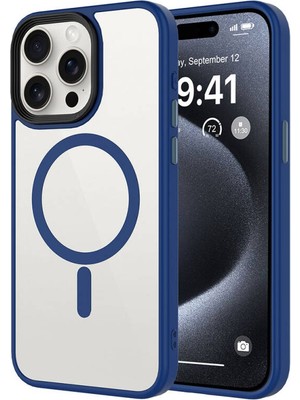 iPhone 15 Pro Max Magsafe Özellikli ve Renkli Şık Premium Silikon Kılıf Rcv/flet