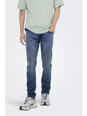 Only & Sons Onsloom Slim 4377 Ey Box Jeans Erkek Kot Pantolon Açık Mavi (22034377)