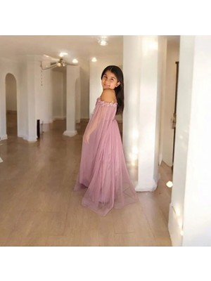 Ahsenim Bebe Dantelli Roba Kız Çocuk Abiye