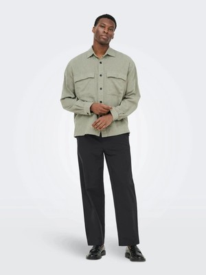 Only & Sons Onssinus Tapered Loose Flex 0367 Pants Erkek Pantolon Siyah (22037322)