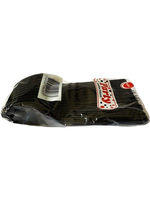 Omeyva Plastik Lüx Siyah Renk Kaşık - Parti Davet Piknik Çorba Yemek Kaşığı - 18 Cm. - 25'li Paket