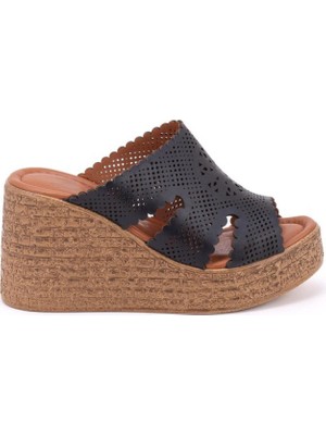 Venüs 2409701Y Kadın Deri Topuklu Terlik