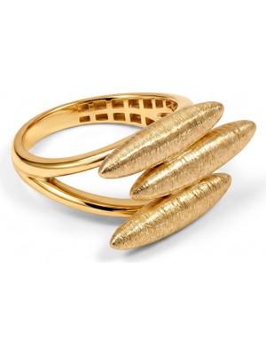 GEBZE TAKI 14 Ayar Altın Sculptura Dokulu Yüzük