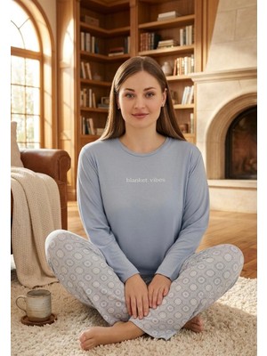 Miressa Milan Kumaş Büyük Beden Pijama Takımı
