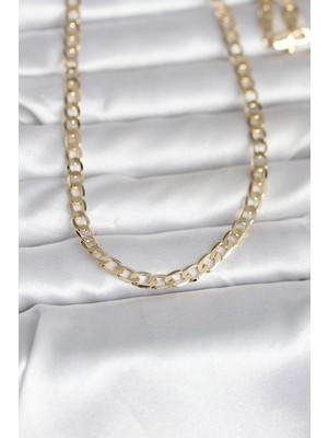 Epilons CM 14K Gold Renk Kalın Zincir Model 60 cm Kadın Kolye - TJ-BKO10991