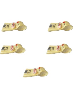 Omeyva Plastik Krem Renk Kaşık - Parti Davet Piknik Çorba Yemek Kaşığı - 18 Cm. - 25 Adetlik 5 Paket