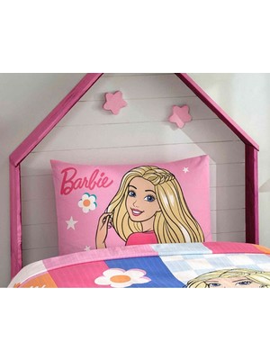 Taç Zorluteks Out Barbie Desenli 2 Adet % 100 Pamuk Kumaş Yastık Kılıfı 50X70 cm