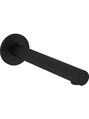 Vitra Origin Duvardan Ankastre Fotoselli Lavabo Bataryası (Çift Su Girişli - Elektrikli), Uzun, Mat Siyah