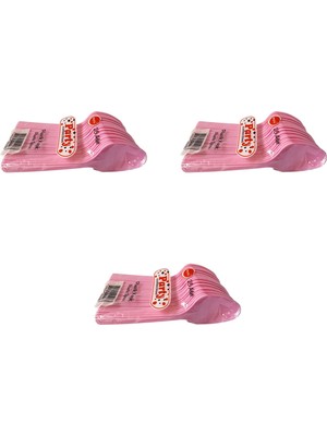 Omeyva Plastik Lüx Pembe Renk Kaşık - Parti Davet Piknik Çorba Yemek Kaşığı - 18 Cm. - 25'li 3 Paket