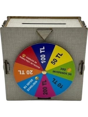 Shekip Jewellery Eğlenceli Para Biriktirme Kumbarası Şans Çarklı Tasarım