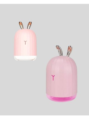 Tavşan Kulak Tasarımlı 200 ml USB Aroma Difüzör ve Hava Nemlendirici