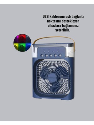 Enerji Tasarruflu Sessiz Çalışan Taşınabilir Soğutma Fanı