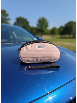 Newish Polo Portföy Stil Çift Gözlü Makyaj ve El Çantası-Dokulu Model