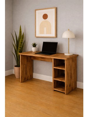 258 MoLife Kitaplıklı Çalışma Masası Dexa - Çam