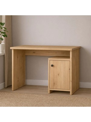 258 MoLife Çalışma Masası Kapaklı Kitaplıklı Çam