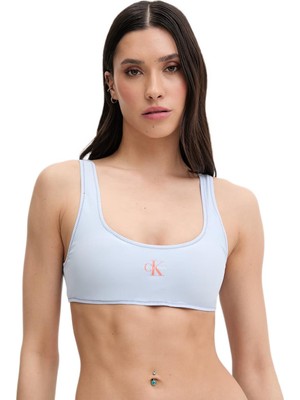 Calvin Klein Kadın Mavi Bralet Bikini Üstü LV00Q61100