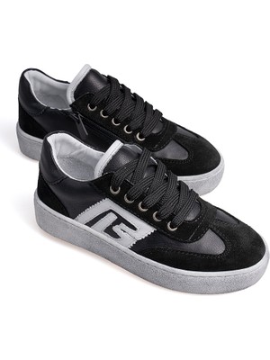 Tesla Shoes Hakiki Deri Logo Tasarım  Sneaker