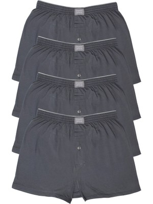 Tutku Erkek Penye Düz Boxer 4'lü Paket