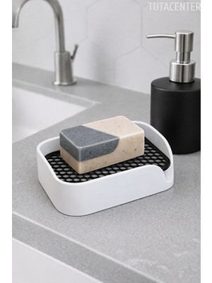 TUTACENTER Minimalist Tahliyeli Modern Katı Sabunluk