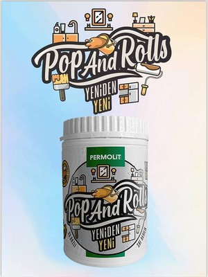 Permolit Pop And Rolls 1l - Tek Katla Yepyeni Görünüm! Fayans, Tezgah, Pvc ve Ahşap Boya