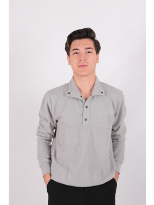 Five Pocket FP24B2105 Erkek Dik Yaka Çıt Çıtlı Sweatshirt