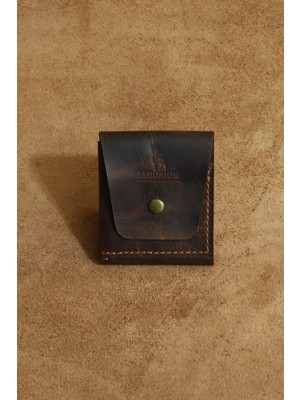 Akronium Leather Hakiki Crazy Deri Çıt Çıtlı Cüzdan