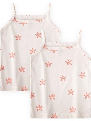 Cigit Ip Askılı Kız Atlet Üçlü Deniz Yıldızı Kırmızı