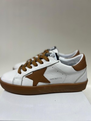 Tesla Shoes Hakiki Deri Yıldız Tasarım Sneaker