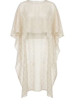 Aquella Triko Dantel Krem  Kaftan
