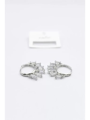 Die Grup Baget Taşlı Shakira Küpe - Gümüş