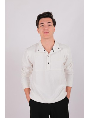 Five Pocket FP24B2105 Erkek Dik Yaka Çıt Çıtlı Sweatshirt