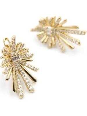 Die Grup Taşlı Küpe - Rose