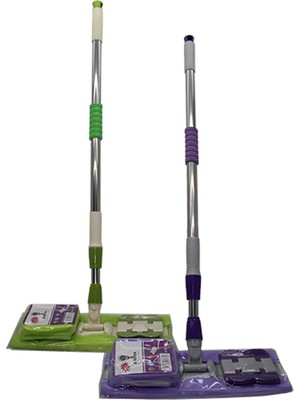 PremiumPort Pratik Mandallı Yedekli Mop Seti, Temizlikte Kolaylık ve Konfor